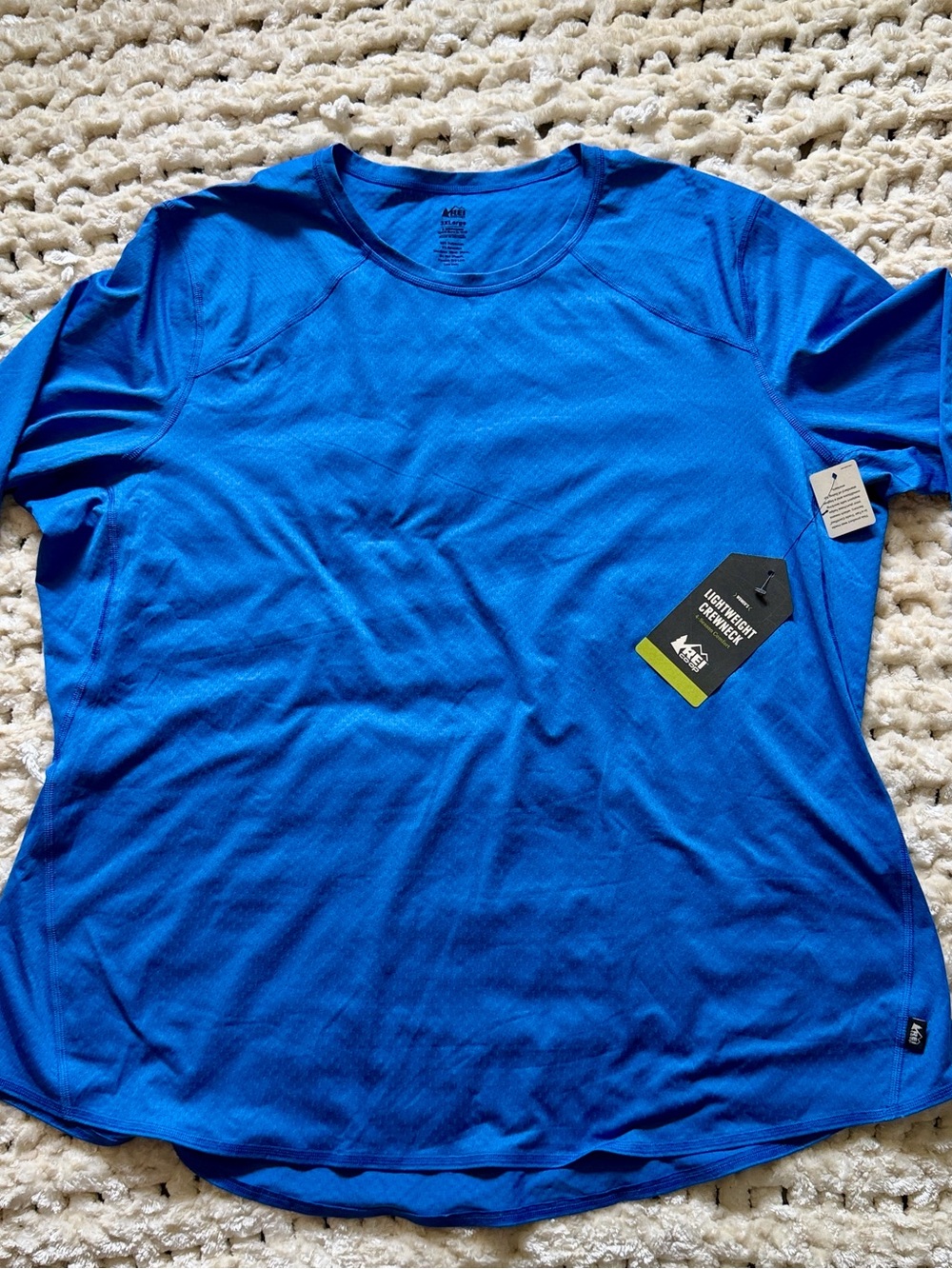 REI Co-op Women’s Lightweight Long Sleeve Crewneck 3X Blue NWT UPF 50+